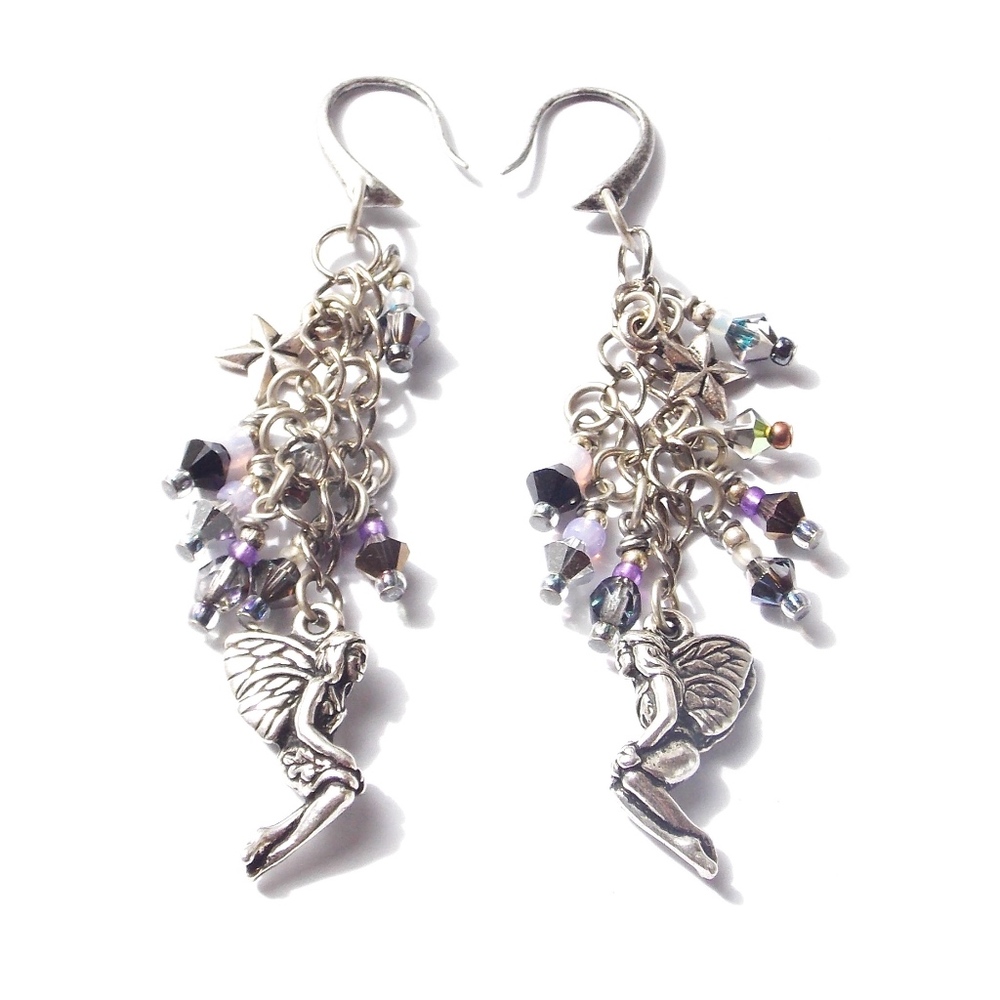 Celestial Nymph Boho Gypsy Jewel Tassel Earrings